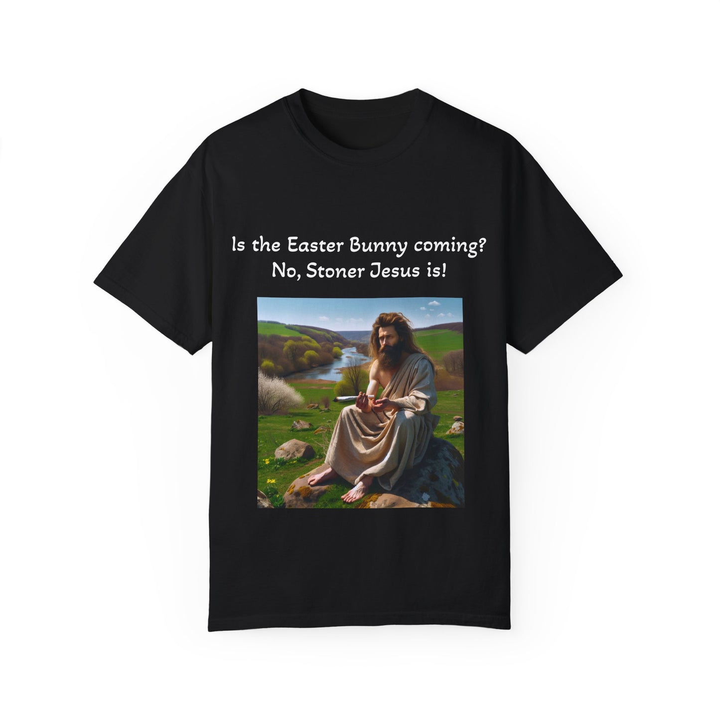 Stoner Jesus T-Shirt - Unisex, Dyed T-shirt for 4/20 Celebrations