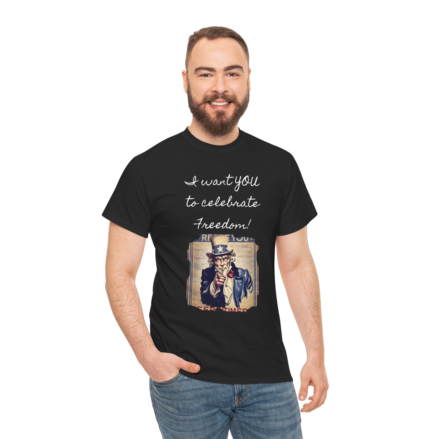 Celebrate Freedom Tee, Independence Day Shirt, Unisex Cotton Top, Freedom Celebration Outfit, USA Pride Apparel, 4th of July Gift