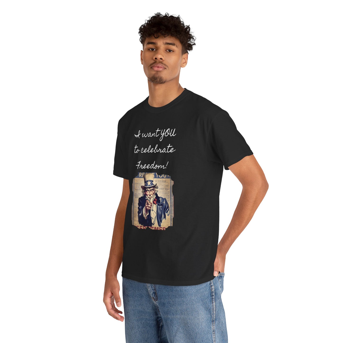 Celebrate Freedom Tee, Independence Day Shirt, Unisex Cotton Top, Freedom Celebration Outfit, USA Pride Apparel, 4th of July Gift