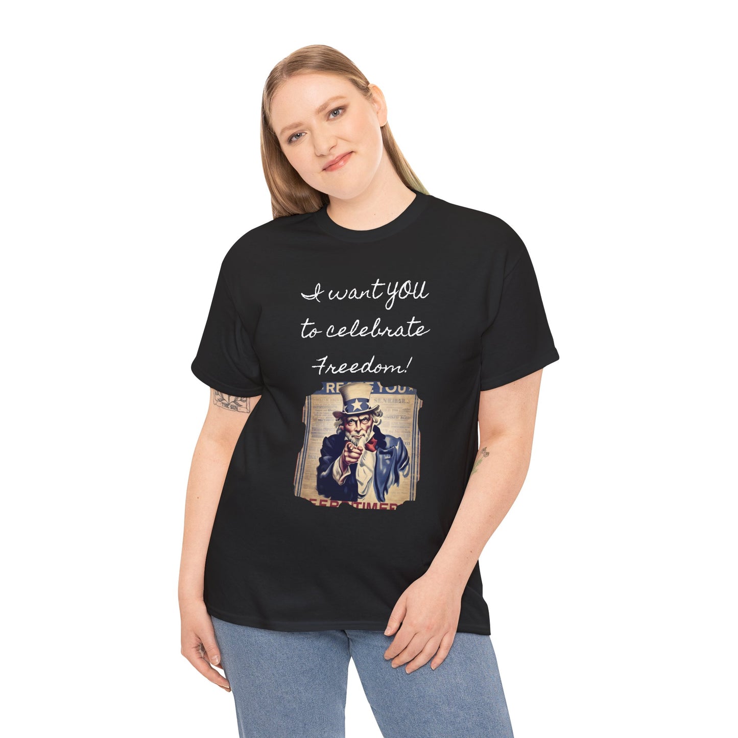 Celebrate Freedom Tee, Independence Day Shirt, Unisex Cotton Top, Freedom Celebration Outfit, USA Pride Apparel, 4th of July Gift