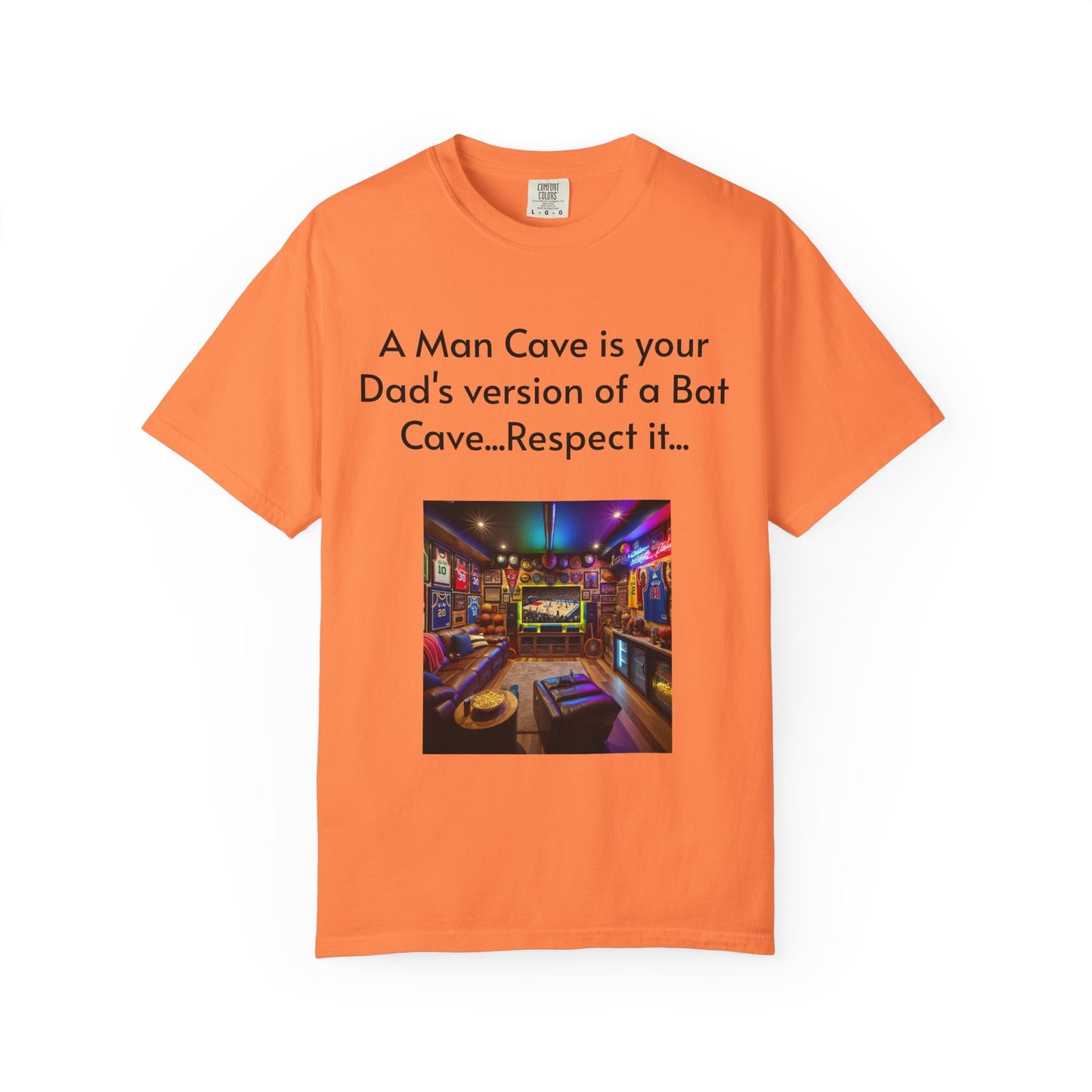 Man Cave Humor T-Shirt, Dad Gift, Unisex Tee, Bat Cave Shirt, Geeky Apparel, Superhero Shirt, Father's Day Gift