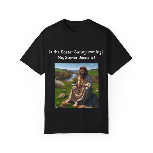 Stoner Jesus T-Shirt - Unisex, Dyed T-shirt for 4/20 Celebrations
