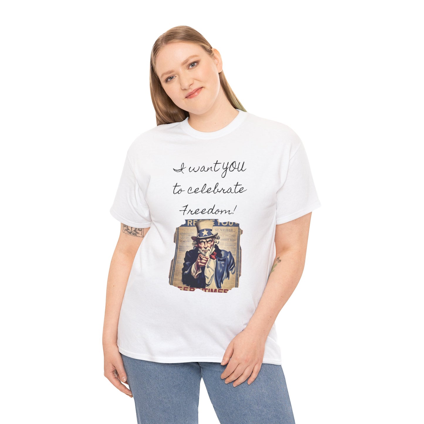 Celebrate Freedom Tee, Independence Day Shirt, Unisex Cotton Top, Freedom Celebration Outfit, USA Pride Apparel, 4th of July Gift
