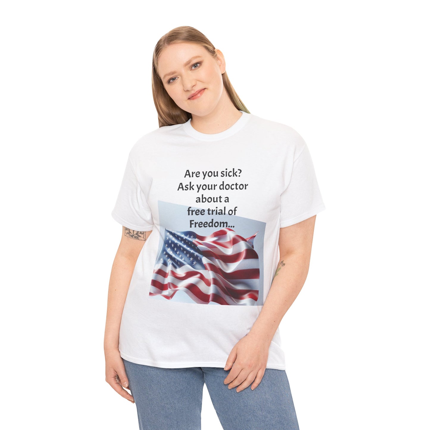Freedom Prescription Tee, Unisex Humor Tee, 4th of July Shirt, American Pride T-Shirt, Fun Gift for Patriots