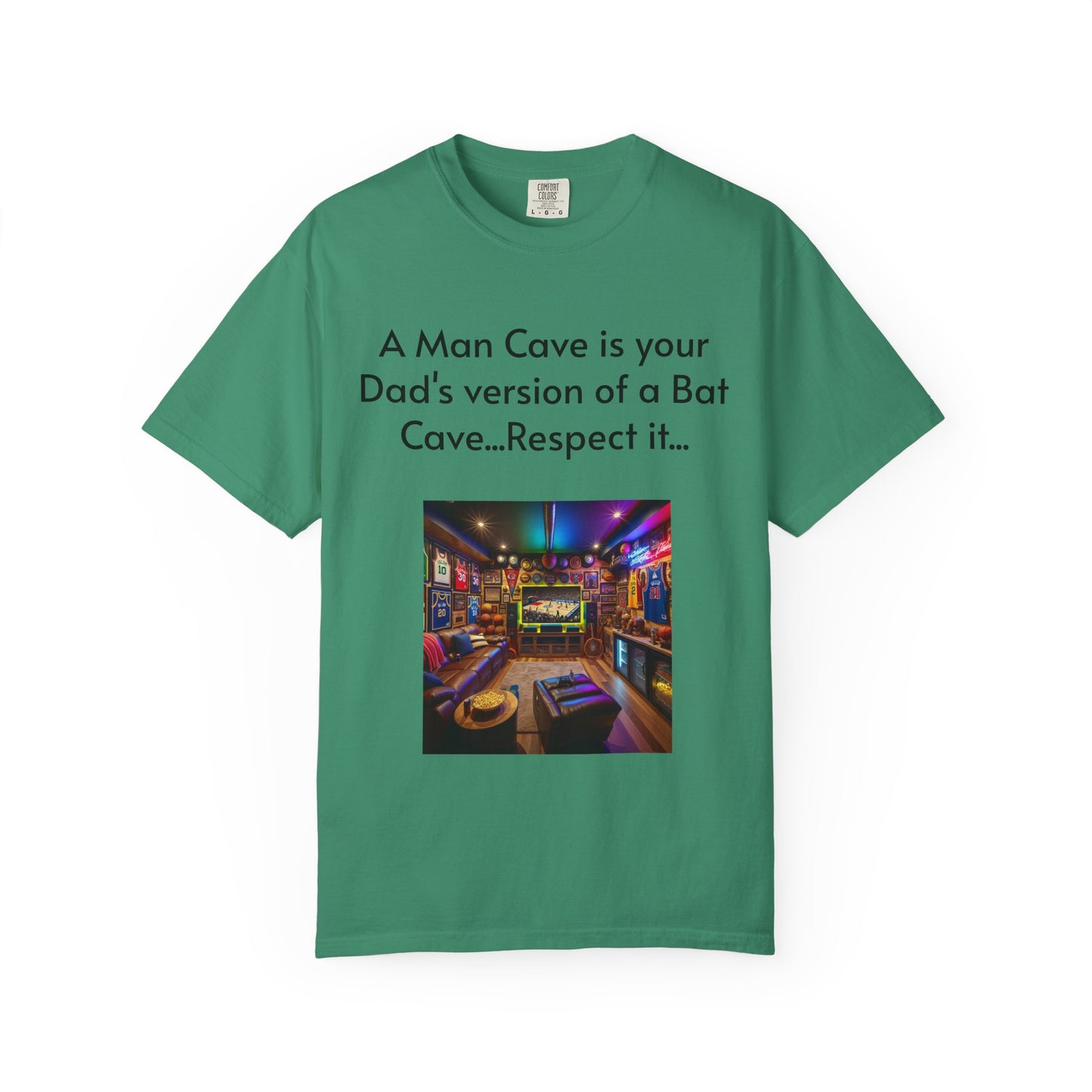 Man Cave Humor T-Shirt, Dad Gift, Unisex Tee, Bat Cave Shirt, Geeky Apparel, Superhero Shirt, Father's Day Gift